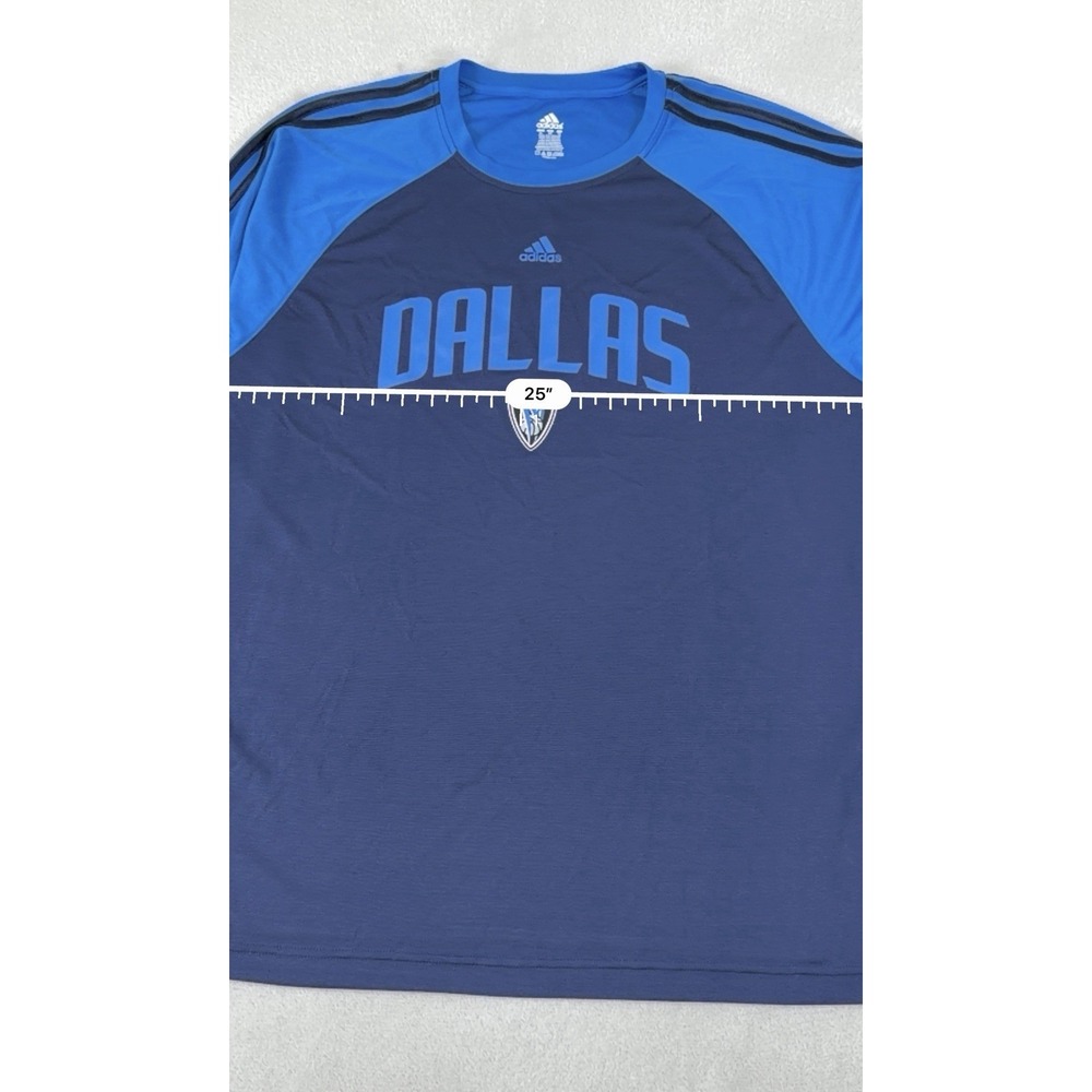 Adidas Dallas Mavericks NBA Long Sleeve Performance Shirt XL Blue Basketball - Picture 9 of 16